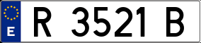 Trailer License Plate